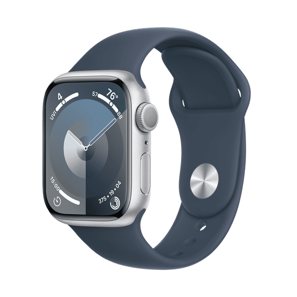 Buy Apple Watch Series 9 GPS with Storm Blue Sport Band M L